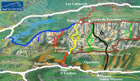 Carte Sainte Victoire